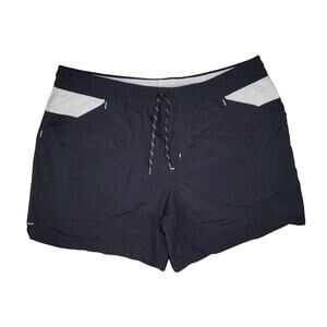 Columbia Men’s Swim Trunks Size L | Black Gray Nylon Board Shorts Mesh Liner